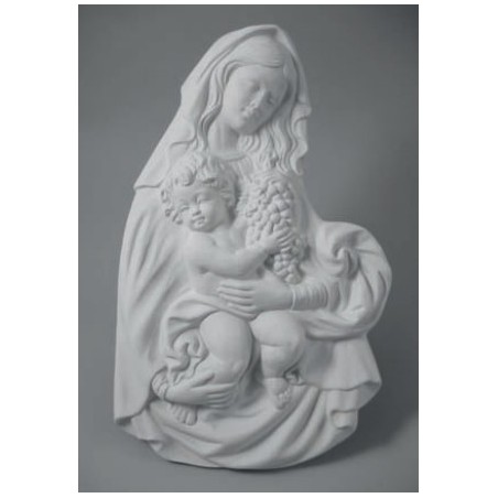 AQ637 Formella Madonna con Bambino, misura grande