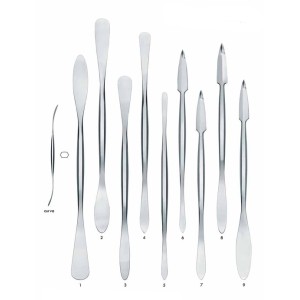 TT166 Spatole per modellazione in acciaio - modelli 1-9