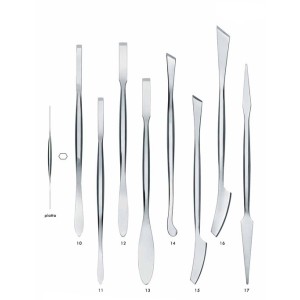 TT166 Spatole per modellazione in acciaio - modelli 10-17