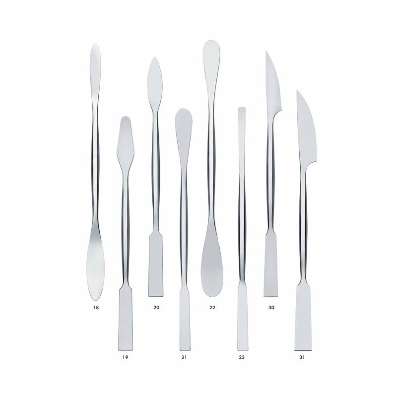 TT166 Spatole per modellazione in acciaio - modelli 18-31