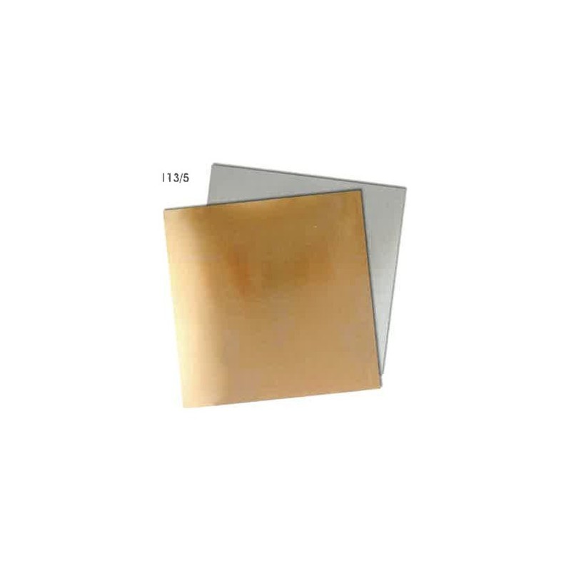 Lastrina sbalzo rame puro cm 15x20 - CWR