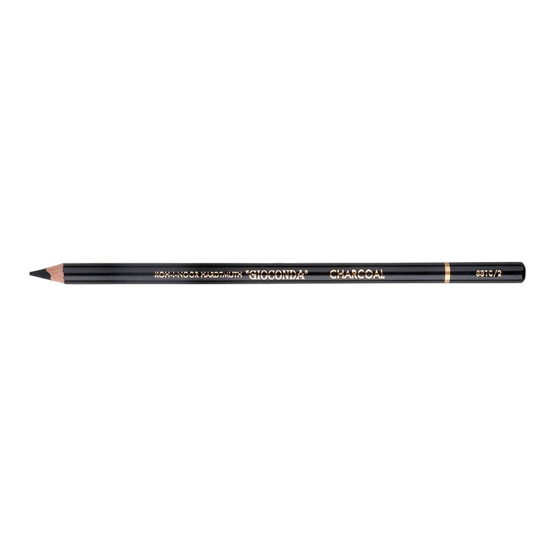 Matita carboncino Extra Charcoal, sezione tonda, al pezzo - Koh-I-Noor Gioconda