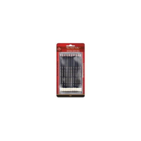 Scatola 12 matite grafite assortite da 8B a 2H, assortimento per arte - Koh-I-Noor Toison d Or