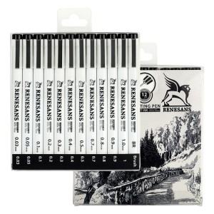 Set completo 12 outline pen - DR
