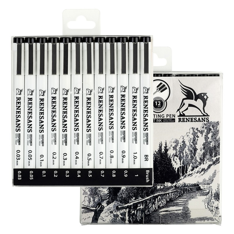 Set completo 12 outline pen - DR