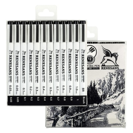 Set completo 12 outline pen - DR