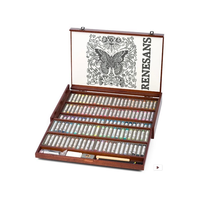 Cassetta legno elegante Renesans, 119 colori con cassettino