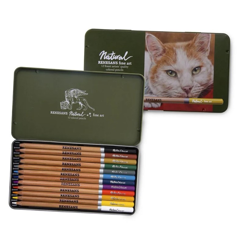 Matite colorate Renesans Natural - 12 pz