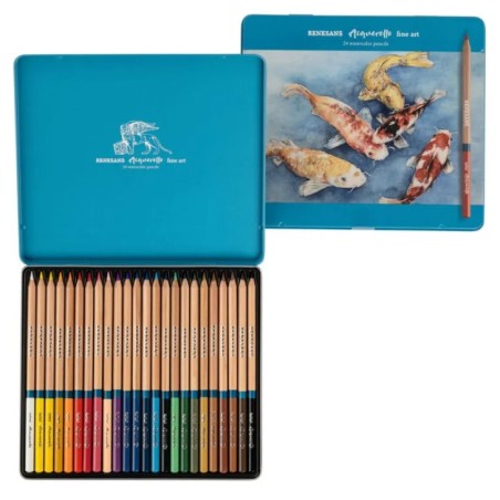 Matite colorate Renesans Acquarellabile, confezione da 24 pezzi
