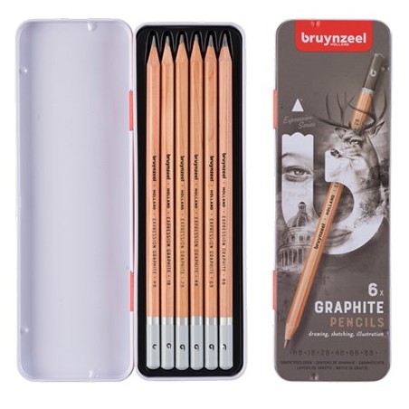Matite grafite Expression Bruynzeel - 6 pz