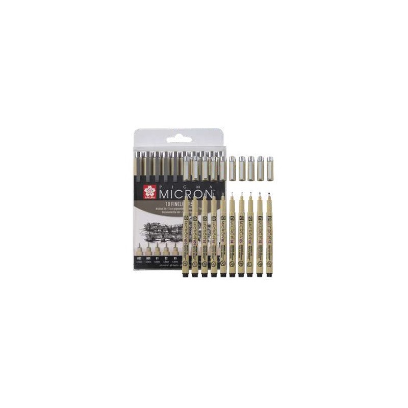 Set 10 pennarelli Pigma Micron SAKURA