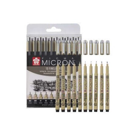 Set 10 pennarelli Pigma Micron SAKURA