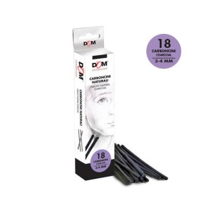 Astuccio Carboncino Naturale 18 pz - Ø 3-4 mm