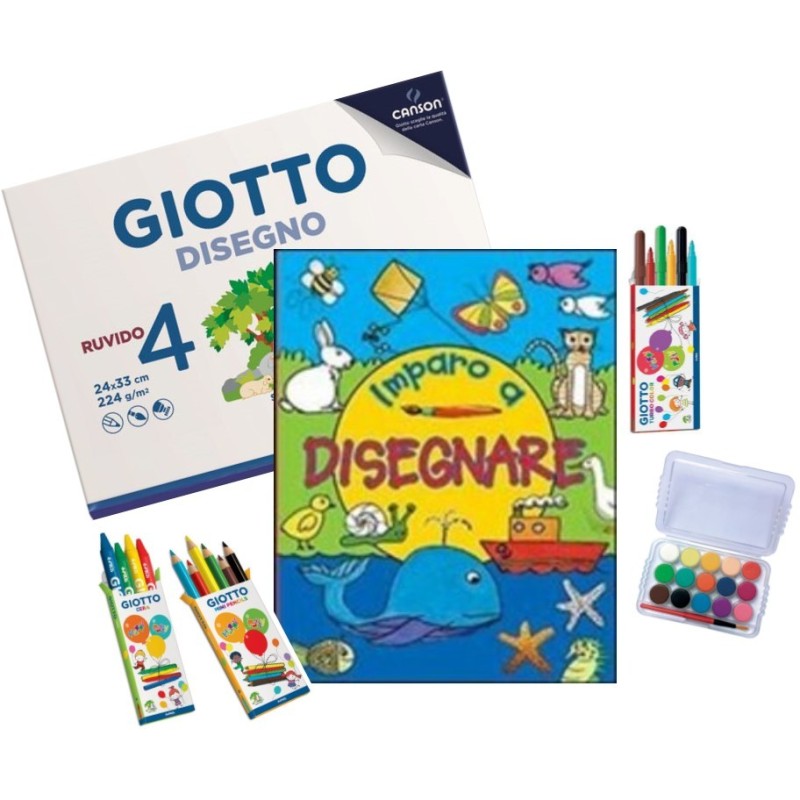 Libro e colori "IMPARO a DISEGNARE"