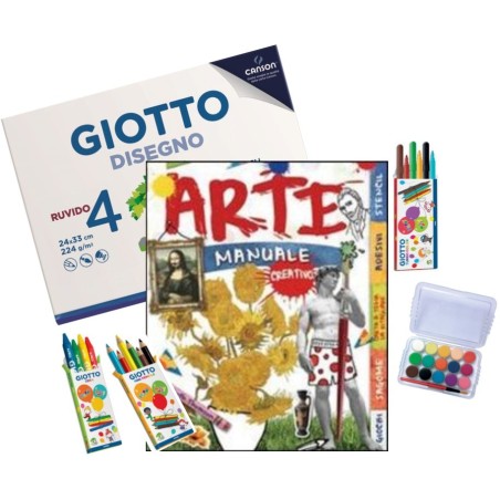 Libro e colori "ARTE MANUALE CREATIVO"