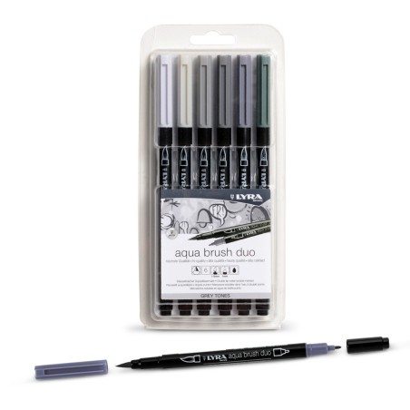 Lyra Aqua Brush Duo TONI di GRIGIO