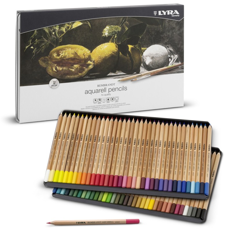 Lyra Rembrandt Brown Tones Set - Scatola in metallo con matite e
