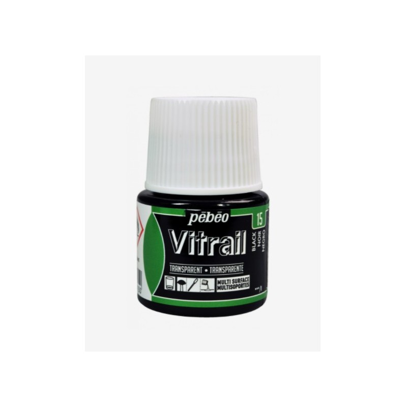 15 Nero Vitrail Trasparente - Pébéo