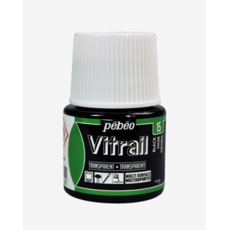 15 Nero Vitrail Trasparente - Pébéo