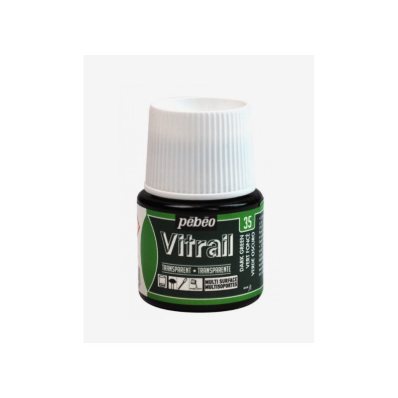35 Verde Scuro Vitrail Trasparente - Pébéo