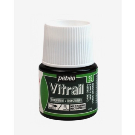 35 Verde Scuro Vitrail Trasparente - Pébéo