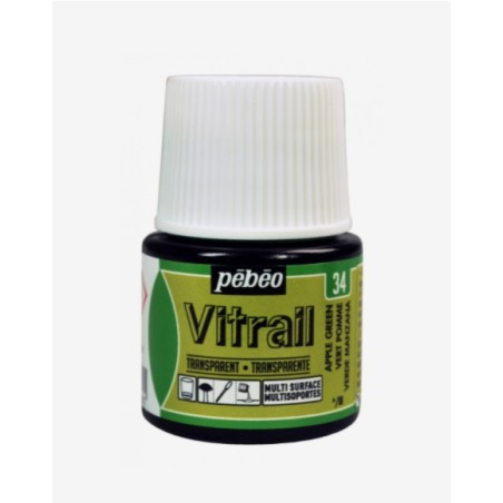 34 Verde Mela Vitrail Trasparente - Pébéo