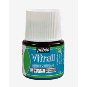 55 Blu Cian Vitrail Trasparente - Pébéo