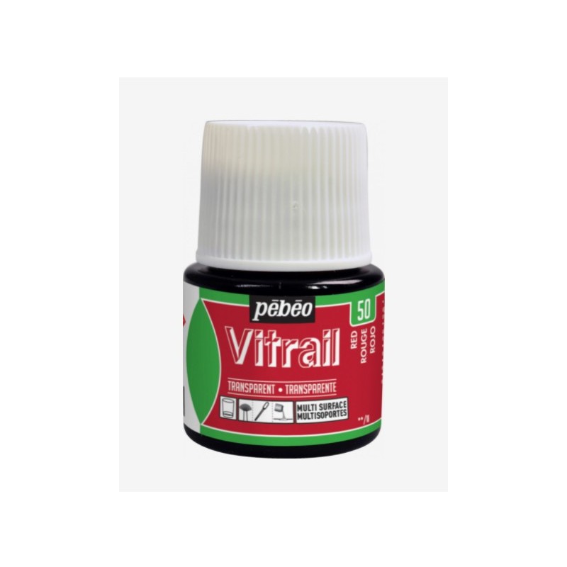 50 Rosso Vitrail Trasparente - Pébéo
