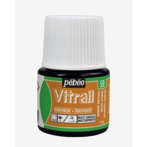 59 Marrone Ambrato Vitrail Trasparente - Pébéo