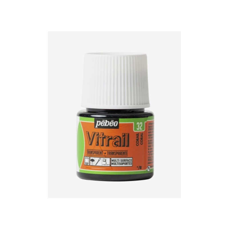 32 Corallo Vitrail Trasparente - Pébéo