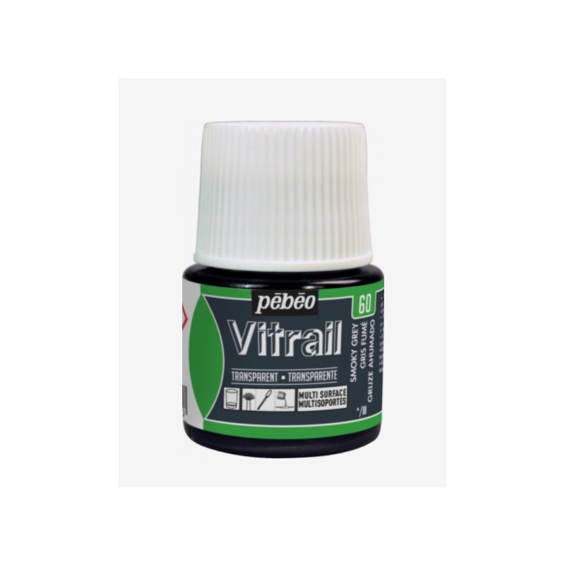 60 Grigio Fumo Vitrail Trasparente - Pébéo