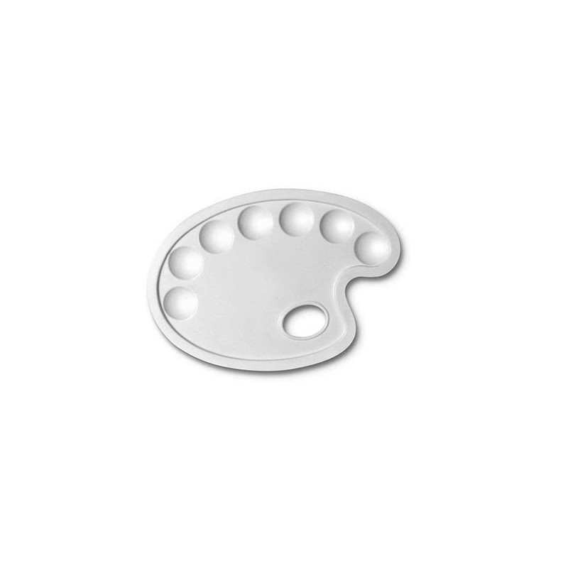 CW184-5-6 Tavolozza plastica ovale