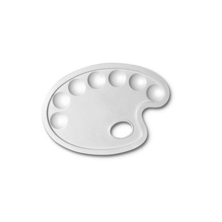 CW184-5-6 Tavolozza plastica ovale