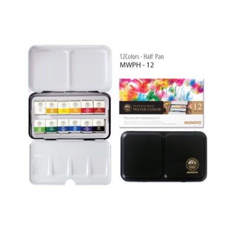 CW11476 Acquarelli Professional 12pz