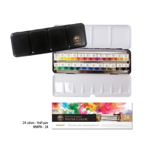 CW11477 Acquarelli Professional 24pz