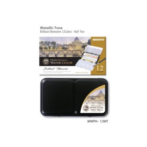 CW11476/M Acquarelli Metallici Professional 12pz