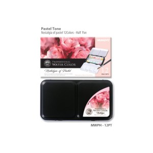 CW11476/P Acquarelli Tonalità pastelli professional 12pz