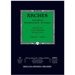 Arches Aquarelle 300gr - 100% cotone - grana fine-12 fg