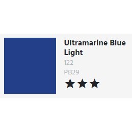 122 Ultramarine Blue Light - Aquafine Ink