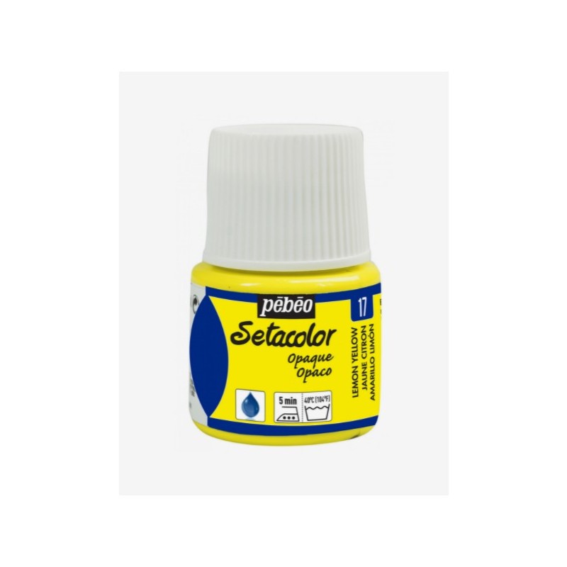 17 Giallo Limone Setacolor Opaco - Pébéo