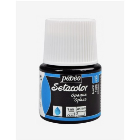 19 Nero Setacolor Opaco - Pébéo