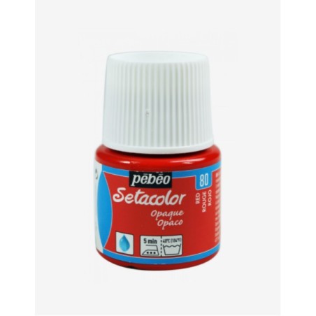 80 Rosso Setacolor Opaco - Pébéo