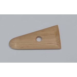 TWc-26/2 Spatola legno duro per ceramica cm.10,5x7