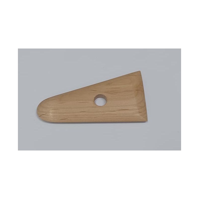TWc-26/2 Spatola legno duro per ceramica cm.10,5x7