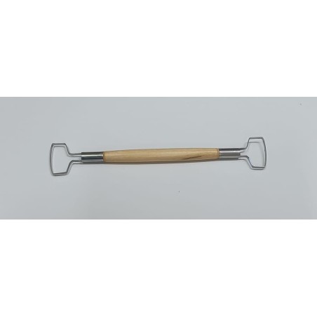 Miretta legno/metallo tagliente cm.18