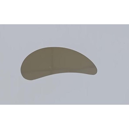 SPM7 Spatola metallo virgola liscia cm.10x4