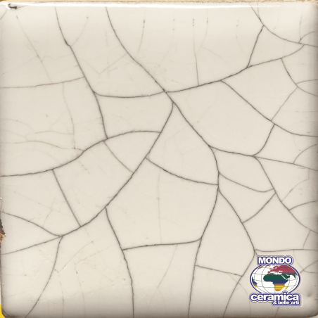 SLA274 Smalto BIANCO CRACLE' lucido apiombico per maiolica