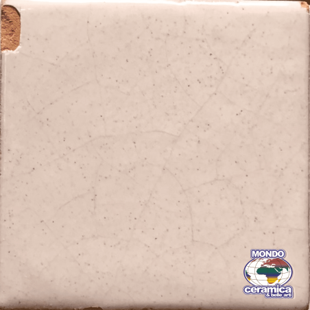 SLA317 Smalto lucido apiombico bianco puntinato "vietri"