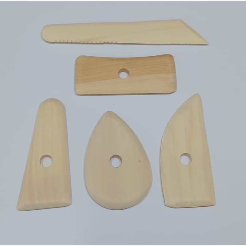 JF Set 5 spatole legno Linea Studio