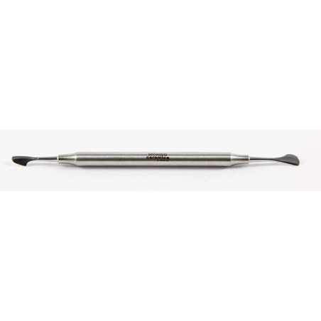 Vassoio in acciaio inox 18/10 con manico pieghevole 35x27x6 cm